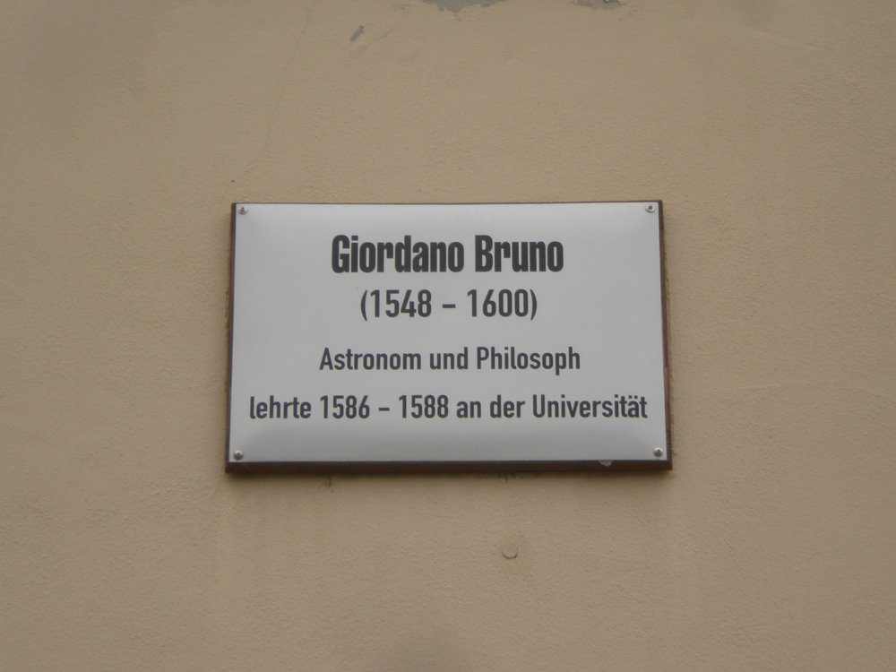 Tafel fuer Giordano Bruno