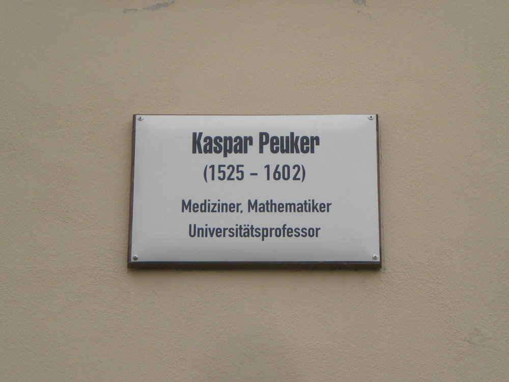 Tafel fuer Kaspar Peuker