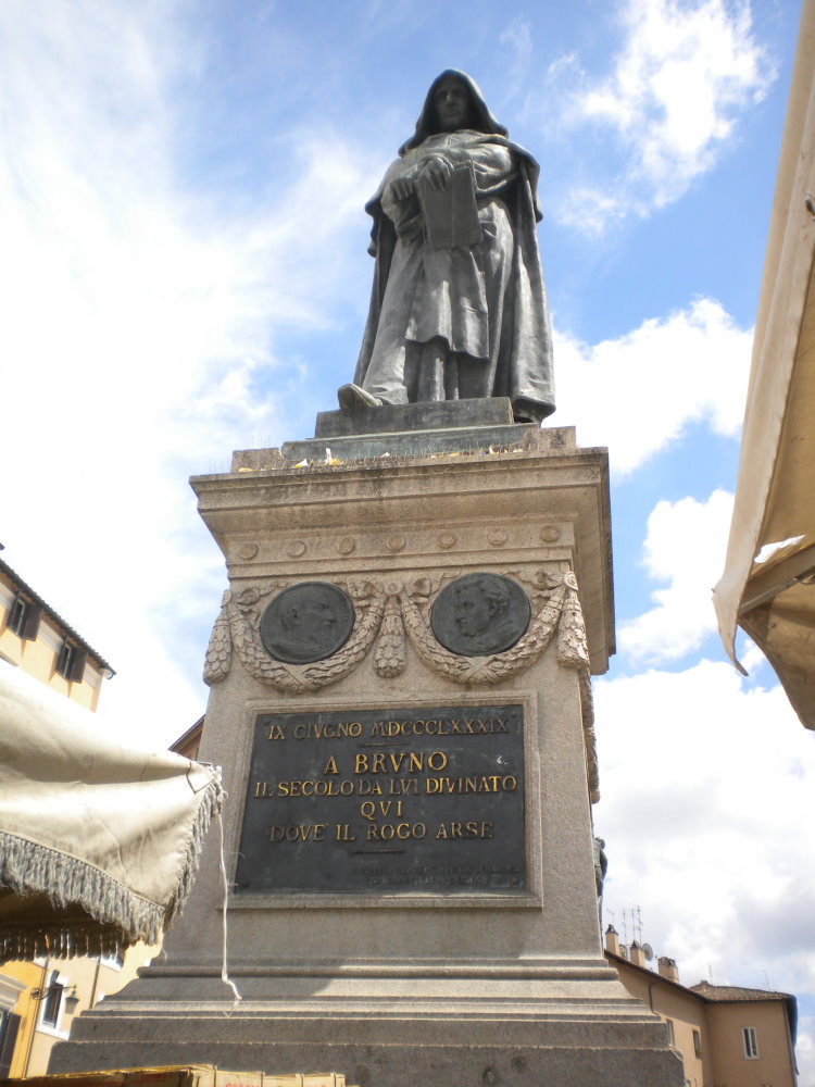 Denkmal fuer Giordano bruno in Rom