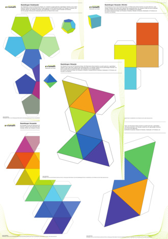 Bastelbogen-Set Platonische Körper