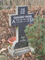 Grab von Gerhard Preuß Grab von Gerhard Preuss