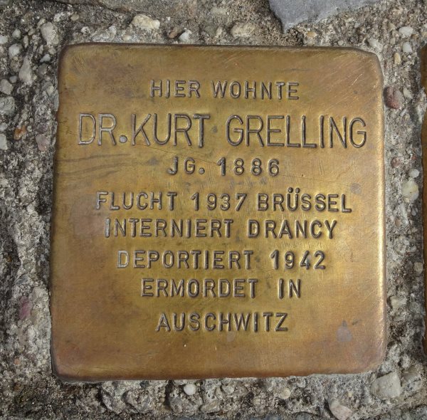 Stolperstein fuer Kurt Grelling