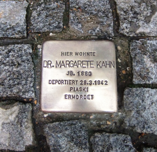 Stolperstein fuer M. Kahn